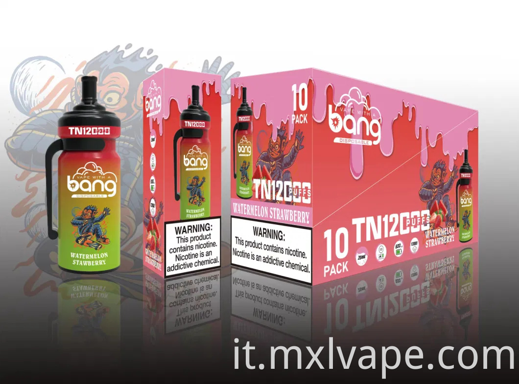 Cina Cina all'ingrosso Vaporizzatore personalizzato VAPER PEN BANG TN 12000 in stock